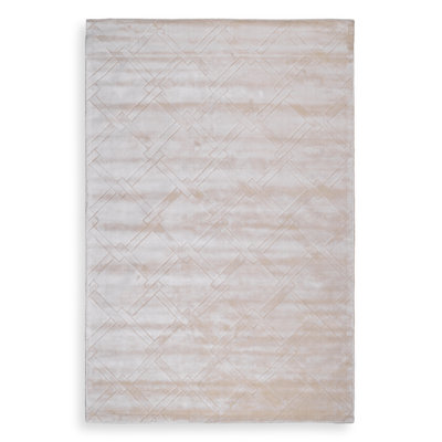 La Belle Geometric Area Rug in Beige