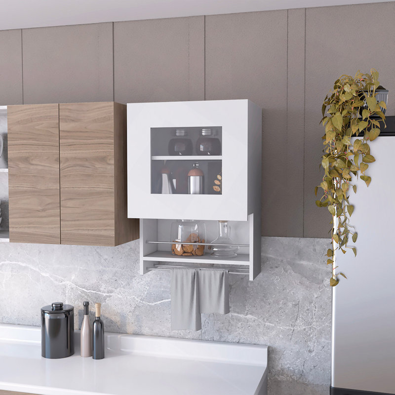 Spice And Towel Rack Kitchen Wall Cabinet