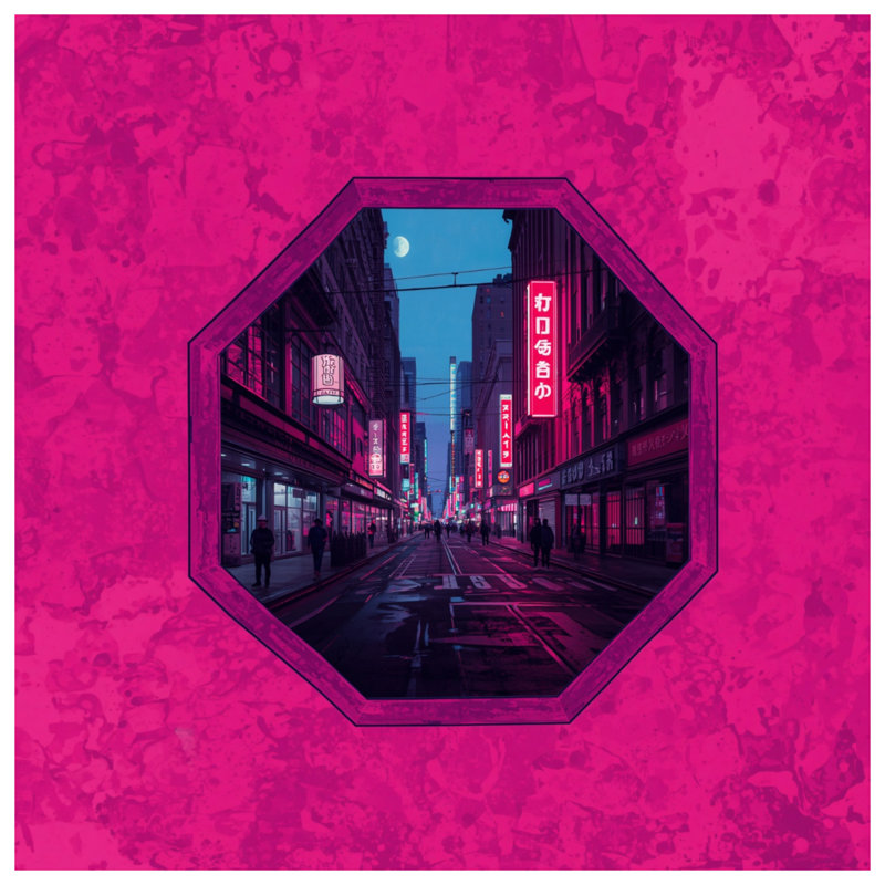 Couvertures roses avec paysage urbain, L 50 po x H 60 po
