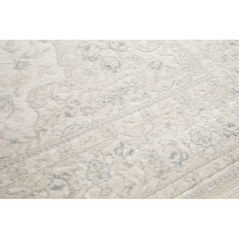 Langres Smooth Low Pile Antique Cream Rug, Rectangle 140 x 200cm