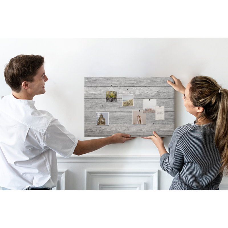Wall Mounted bulletin board print wall art notice boards decorative corkboard Wood panels