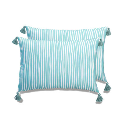 Housse de coussin d'extérieur et insert My Cottage Living - ensemble de 2