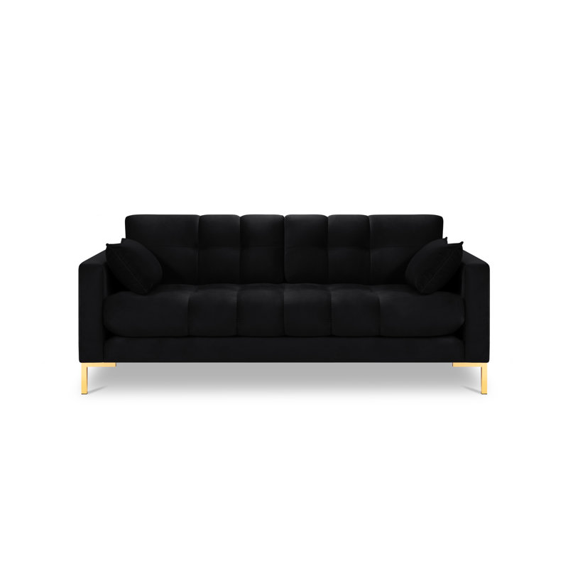 Adoraim 3 Seater Sofa, Gold, Black