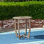 Table circulaire en bois 27,5 po