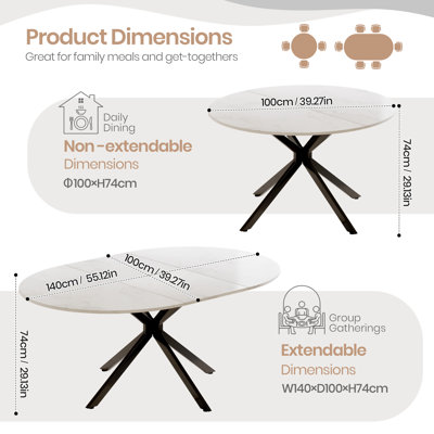 4 -Person Extendable Dining Set