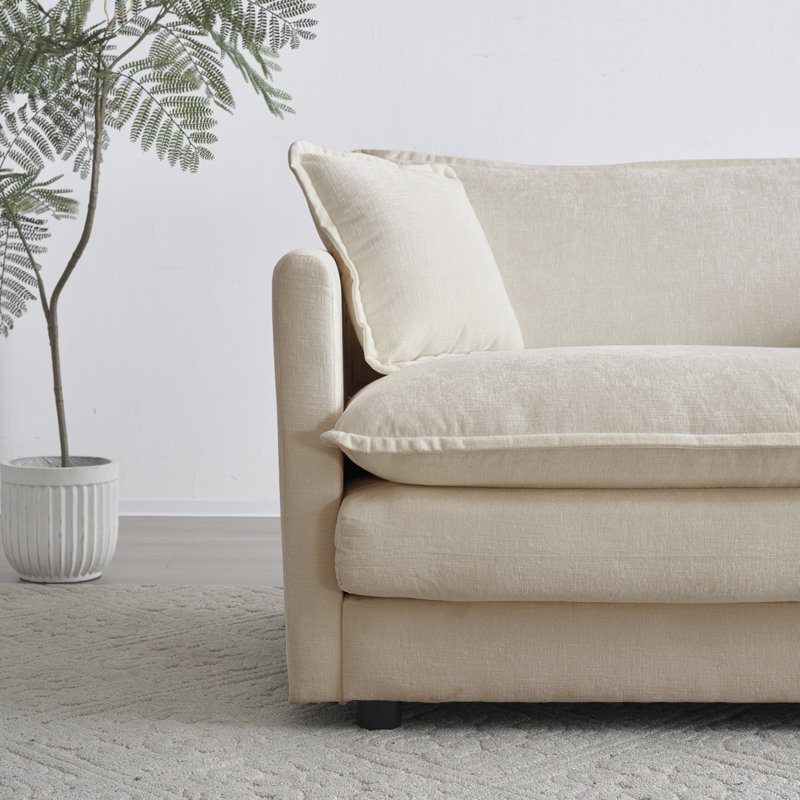 Canapé modulaire en U confortable et moelleux réversible