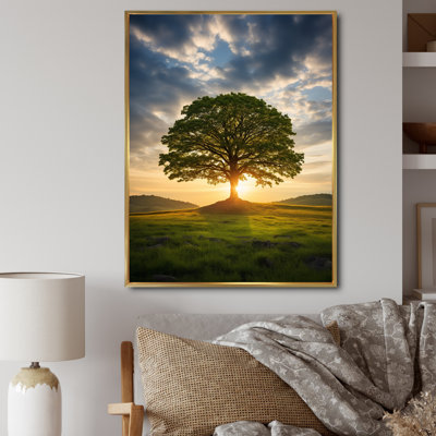 «Summer Solitude Tree Glow» sur toile