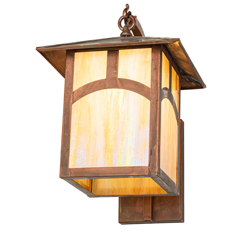 12" Wide Seneca Hill Top Wall Sconce, 16" H x 12" W x 15.5" D, Vintage Copper