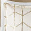 + Housse de couette très grand / très grand doré avec bordure à imprimé métallique moderne