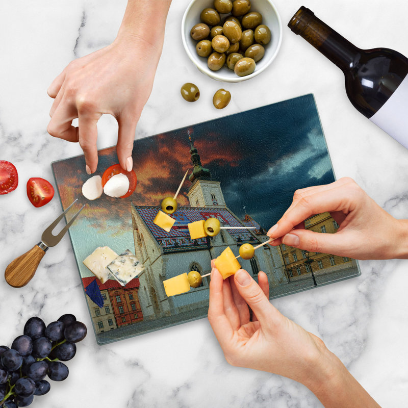 East Urban Home Glass Cutting Board