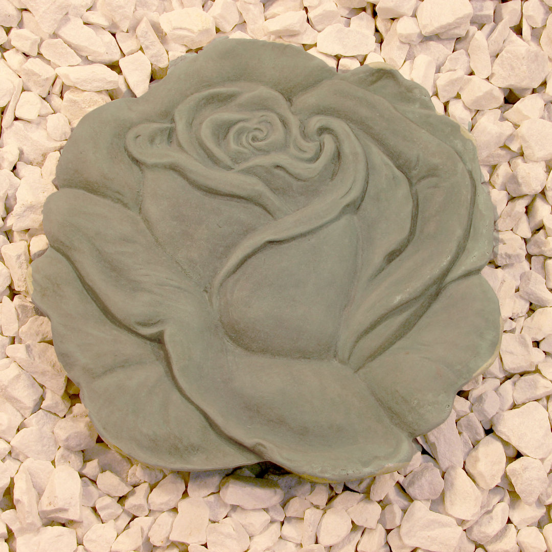 Rose Stepping Stone Nichols Bros. Stoneworks 