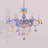 Playful Rainbow - Hued Chandelier For Creative Spaces