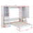 Queen-Sized Murphy Wall Bed Integrated With Wardrobe Storage Space-237504723
