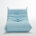 Blue Faux Leather