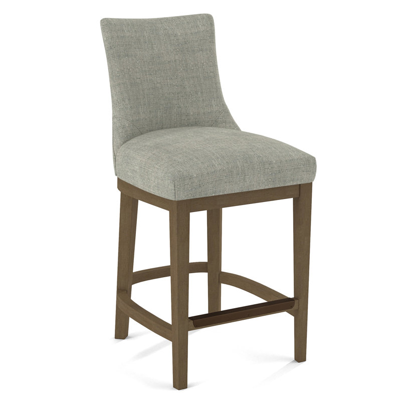 Upholstered Stool, 61585-76, Weathered Gray