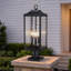 Lampadaire d'extérieur de style crépuscule à l'aube 3 lumières 24 po Modern