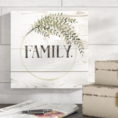 Family Farmhouse II 1 Piece Wrapped Canvas Wall Art