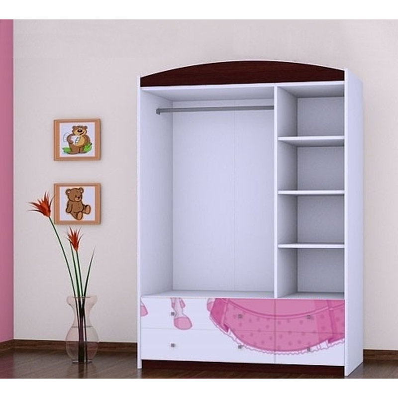 Javonte 3 Door Wardrobe, Black