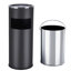 Stainless Steel Open Outdoor Trash & Recycling Bin - 12.3L
