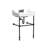Cheviot Products Essex 24" Console Bathroom Sink with Overflow & Metal Base-17756041-105705579