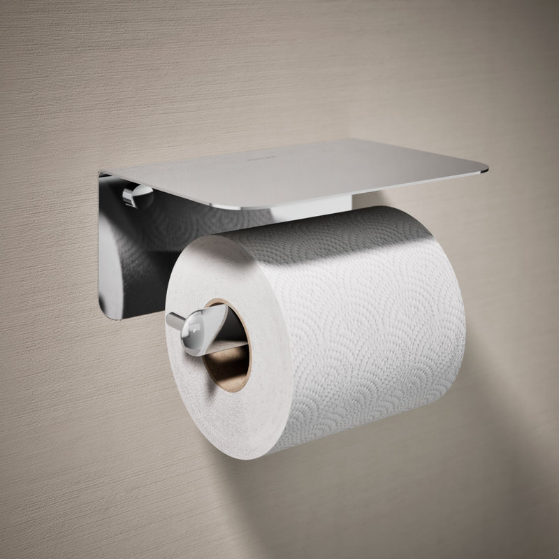 Porte-papier hygiénique horizontal Kumin, Polished Chrome