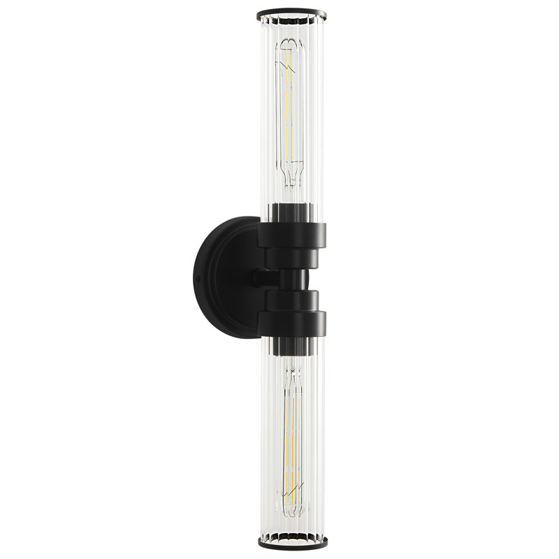 Luminaire de salle de bain à 2 lumières à intensité variable Mercer41 Nanango - Conforme à l'humidité, compatible avec les DEL, installation en 15 minutes