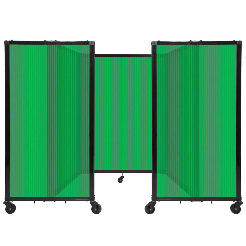 Cloison murale en polycarbonate 360, H 48 po x l 102 po, Vert
