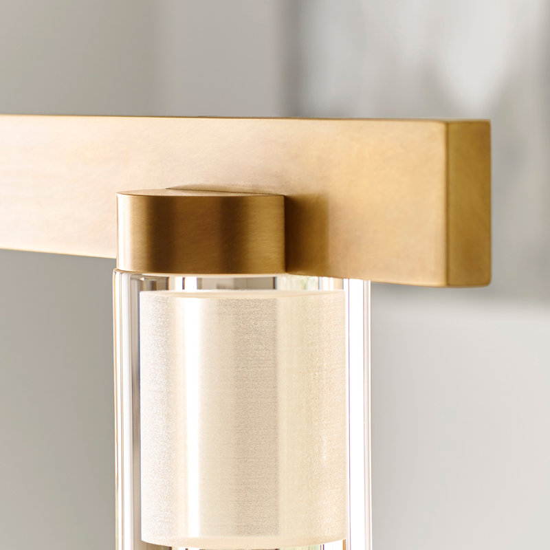 Esfera 6 - Light LED Pendant, Natural Brass
