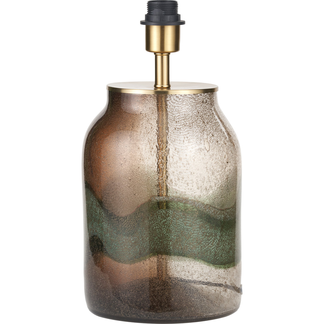 Valtellina Brown and Green Glass Table Lamp Base