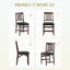 Chaises de salle à manger pliantes rembourrées et empilables avec structure en bois massif, sans assemblage-136333243