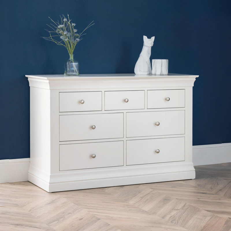 Dial 120 cm W Chest of 7 Drawers, White
