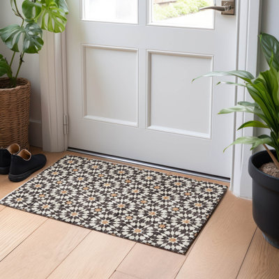 Tapis gris anthracite de qualité supérieure lavable à la machine