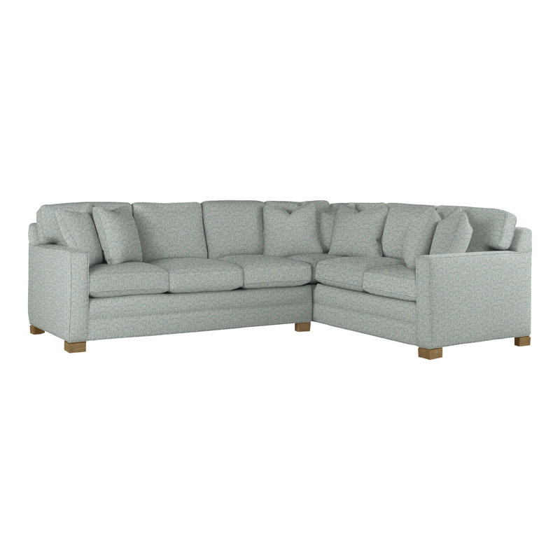 American Bungalow 2-Piece Hillcrest L-Sectional, Tuck Water, Hampton