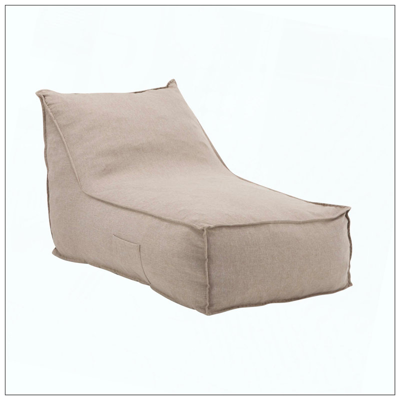 Fauteuil à billes d'extérieur pour terrasse, Beige
