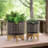 Stoneware and Wood Planter on Stand - Modern Ceramic Plant Pot with Elevated Wooden Base, Stylish Decorative Accent for Indoor Spaces, Durable and Elegant Design for Contemporary Home Decor-1550778650-1550784673