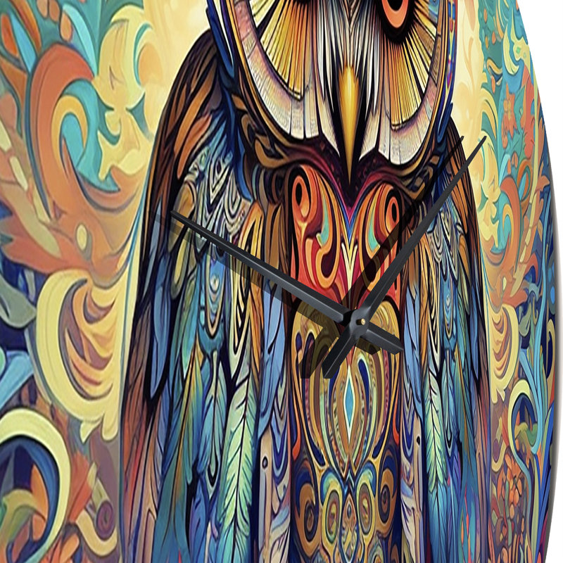 Portrait d'un hibou magique dans une forêt enchantée, Moyenne
