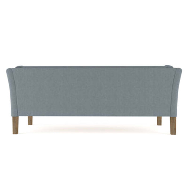 Charlton Flared Shelter-Arm Sofa, 31" H x 72" W x 33" D, Weathered, Box Weave Linen Blush
