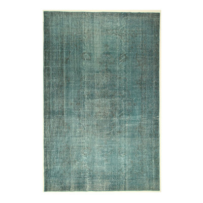 Hand Knotted Area Rug in Blue