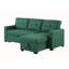 Upholstered Pull Out Sectional Sofa With Chaise-1781433060