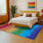 Aakin Abstract Multicolor Non Skid Performance Area Rug-513905161