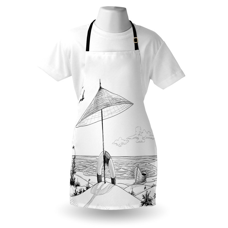 No Pattern Bib Apron