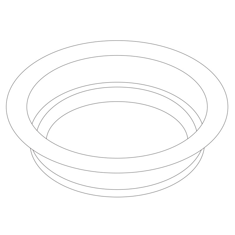 Disposal Throat Escutcheon, White