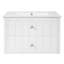 Meuble-lavabo flottant moderne 30 po avec lavabo en céramique et tiroir en U-129021220