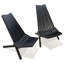 Chaise Adirondack pliante en bois d'eucalyptus Jahzelle, résistante aux intempéries, sans assemblage - Paquet de 2-2095192805