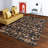 Faux Cowhide Digital Printedpatchwork Heirloom Frescoes Contemporary Indoor Area Rug Cotton Canvas Backing (4'' X 6'')-70063346