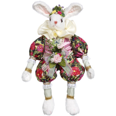 Bean Bag Pillow Body Rabbit With Vest, Small - 13.5 Inches