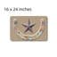 Horseshoe And Star Pattern Bath Mat For Bathroom, 16 X 24