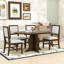 Ensemble de table de salle à manger 5 pièces avec 4 chaises rembourrées-995061038