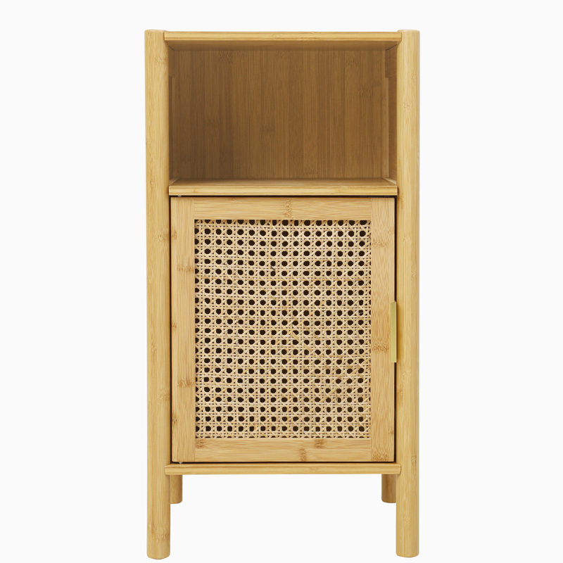 Buffet décoratif 1 porte en bois massif