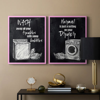 Wash Away Your Troubles-Premium Framed Print -Ready to Hang - No Nails Required - No Nails Required